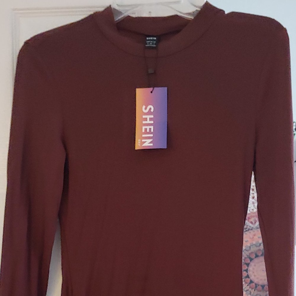 Shein Brown Body Con Dress